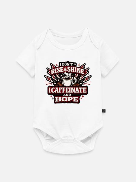 Kaffeeaufstand I Caffeinate Hope - Baby Premium Kurzarmbody - Weiß