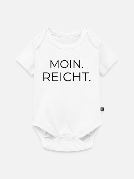 Moin. reicht. – norddeutscher Spruch - Baby Premium Kurzarmbody - Weiß