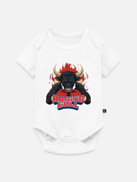Rasender Stier - Baby Premium Kurzarmbody - Weiß