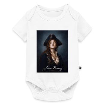Anne Bonny Pirate Portrait - Baby Premium short-sleeve bodysuit - white - Front