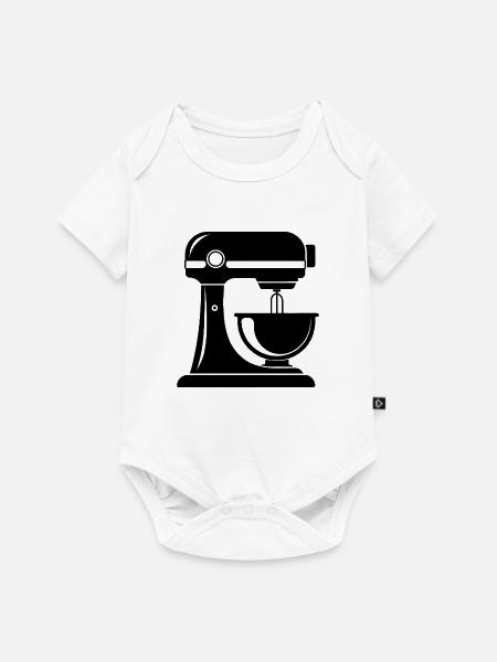 Bäckereimixer - Baby Premium Kurzarmbody - Weiß