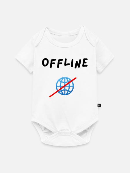Offline - Baby Premium Kurzarmbody - Weiß