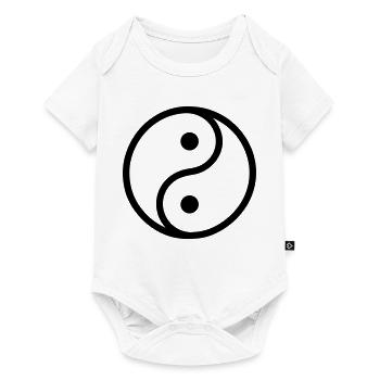 ying yang - Body à manches courtes Premium Bébé - blanc - Devant