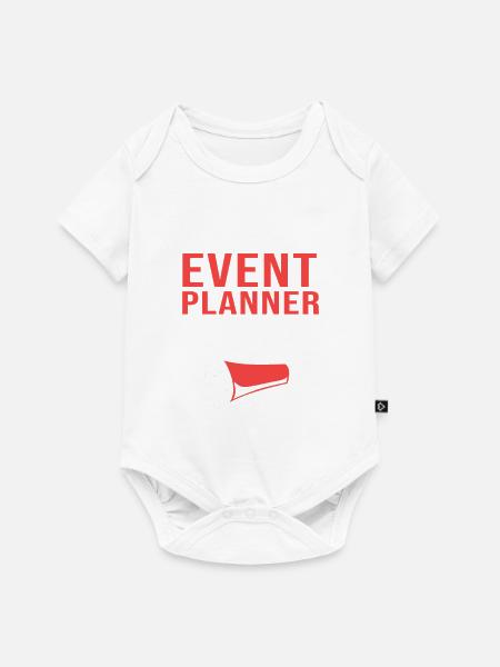 Event Planer Stimme - Baby Premium Kurzarmbody - Weiß