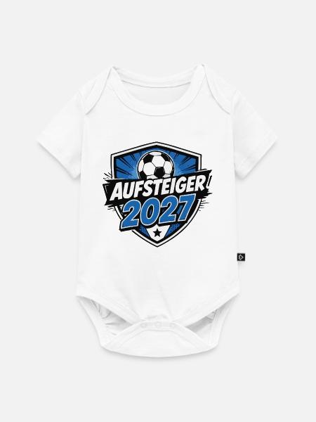 aufsteiger-2027 - Baby Premium Kurzarmbody - Weiß