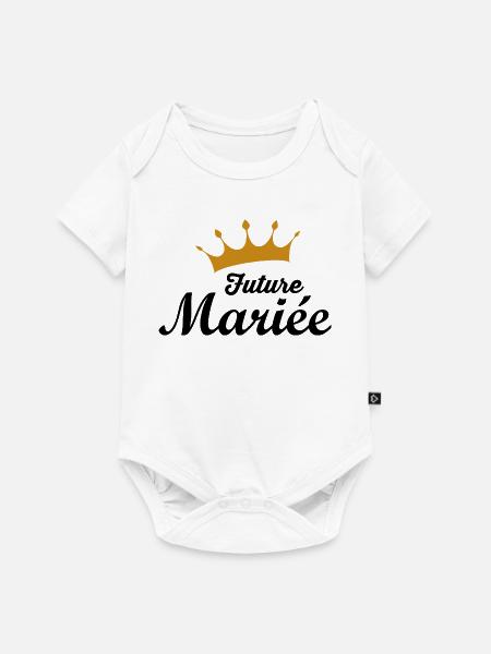 Braut - Baby Premium Kurzarmbody - Weiß