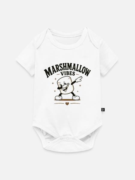Marshmallow vibes - Baby Premium Kurzarmbody - Weiß