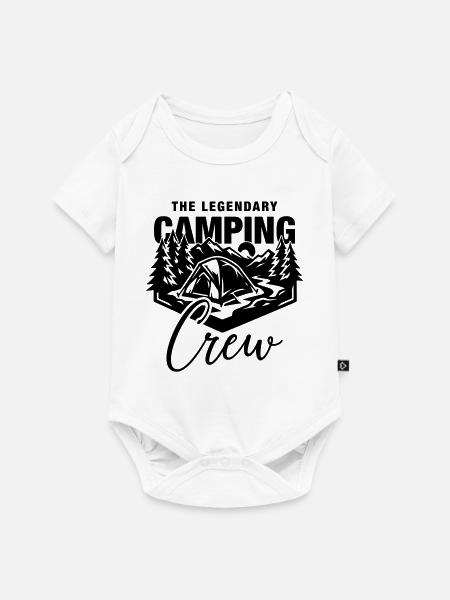 Camping Crew - Baby Premium Kurzarmbody - Weiß