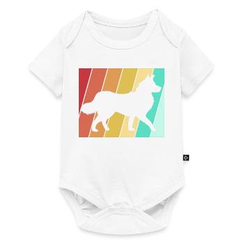 Border Collie - Baby Premium short-sleeve bodysuit - white - Front