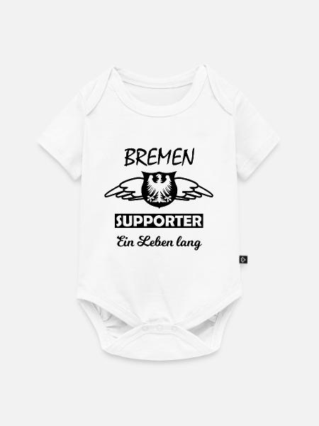 Bremen Fanshirt - Baby Premium Kurzarmbody - Weiß