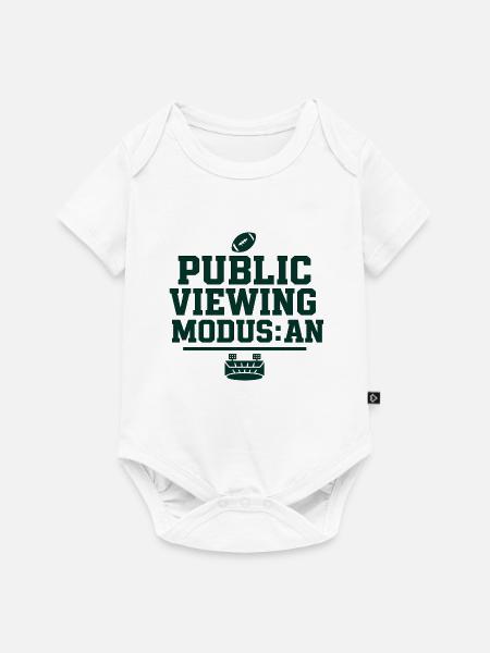 Public Viewing Modus An - Baby Premium Kurzarmbody - Weiß