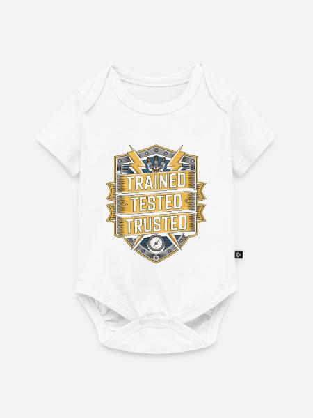 Master Electrician Trained Tested Technician - Baby Premium Kurzarmbody - Weiß
