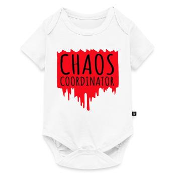Chaos Coordinator Funny Title Parents Teacher Logo - Baby Premium short-sleeve bodysuit - white - Front