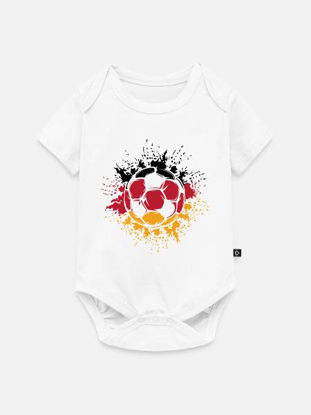 Explo_Ball_Nations - Baby Premium Kurzarmbody - Weiß