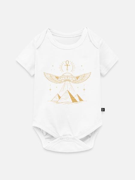 Ägyptische UFO-Pyramiden - Baby Premium Kurzarmbody - Weiß