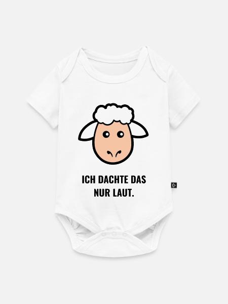 Ich dachte das nur laut. - Baby Premium Kurzarmbody - Weiß