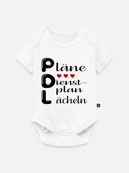 Pflegedienstleitung Pläne - Baby Premium Kurzarmbody - Weiß