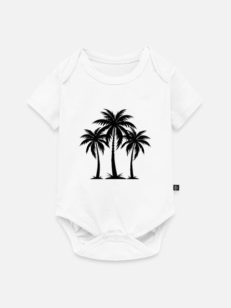 Palme - Baby Premium Kurzarmbody - Weiß