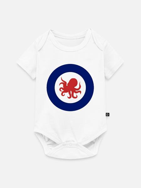 Octohug - Baby Premium Kurzarmbody - Weiß