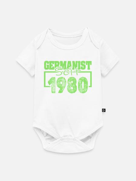 1980 - Baby Premium Kurzarmbody - Weiß