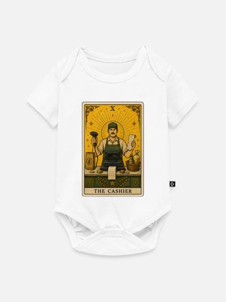 Kassierer | Kasse Beruf Tarot - Baby Premium Kurzarmbody - Weiß
