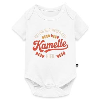 Karneval Nur Wegen Der Kamelle Hier Karnevalszug - Baby Premium Kurzarmbody - Weiß - Vorne