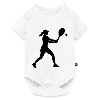 Joueur de tennis - Body à manches courtes Premium Bébé - blanc - Devant