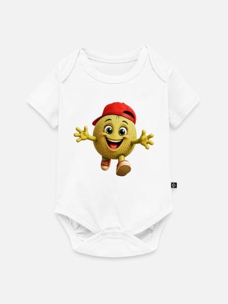 Lustige Melone - Baby Premium Kurzarmbody - Weiß
