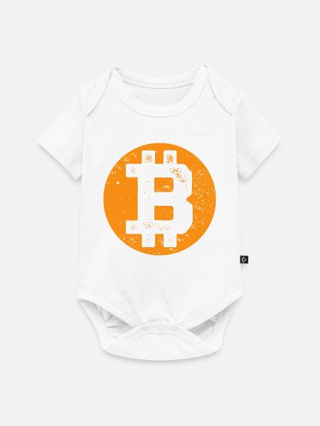 Bitcoin - Plan B - Krypto Geschenk - Baby Premium Kurzarmbody - Weiß