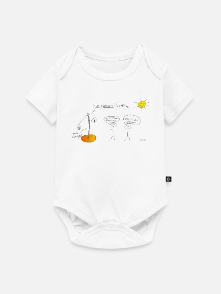Gewichtsprobleme - Baby Premium Kurzarmbody - Weiß