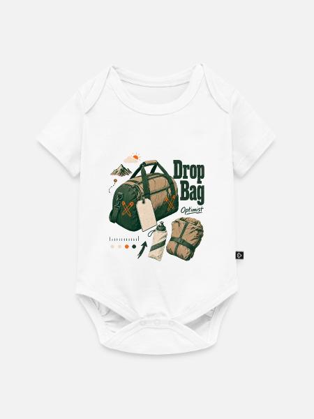 Ultra Marathon Drop Bag Optimist, Finisher-Crew - Baby Premium Kurzarmbody - Weiß