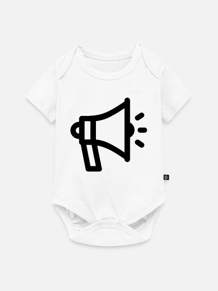Megaphon - Baby Premium Kurzarmbody - Weiß