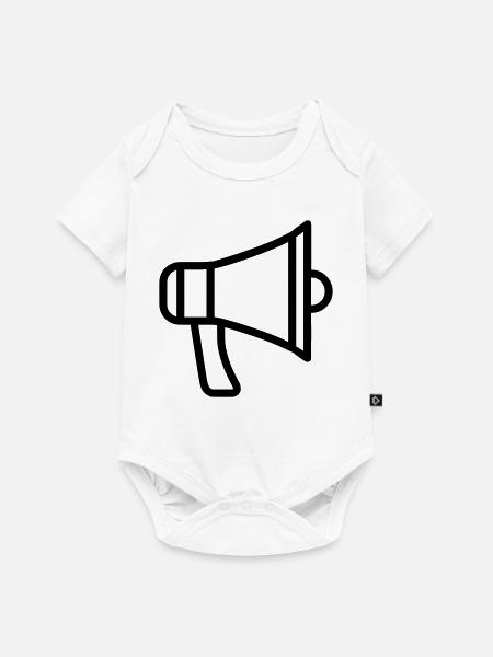 Megaphon - Baby Premium Kurzarmbody - Weiß