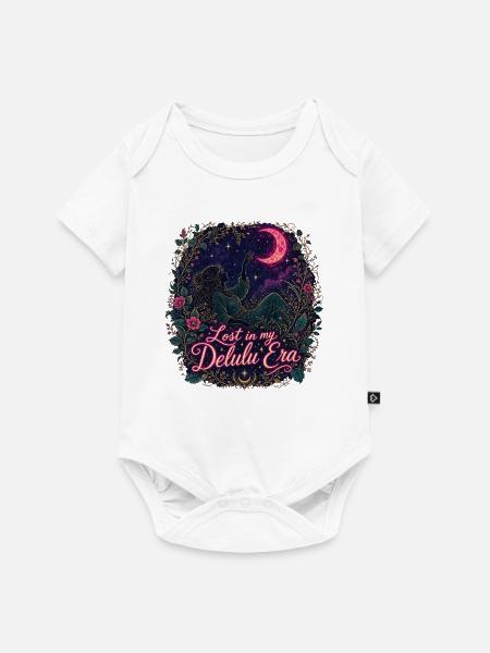 Verloren in meiner Delulu-Ära - Baby Premium Kurzarmbody - Weiß