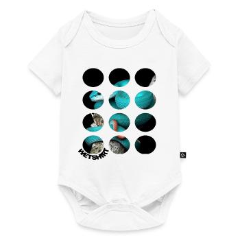 Design t-shirt à effet d'optique Serpent - Body à manches courtes Premium Bébé - blanc - Devant
