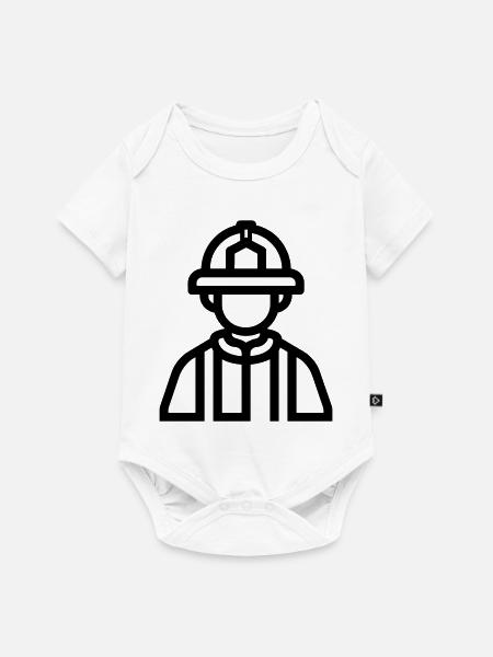 Feuerwehrmann - Baby Premium Kurzarmbody - Weiß
