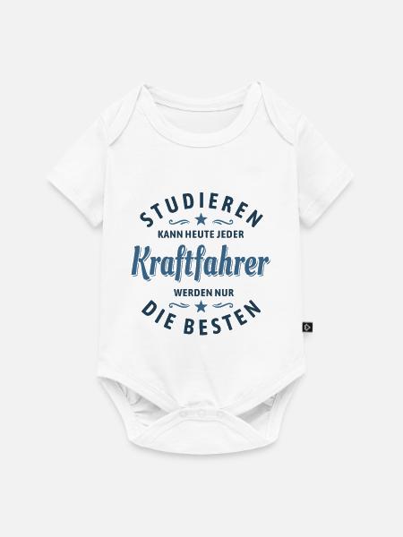 Studieren kann jeder | Kraftfahrer Spruch - Baby Premium Kurzarmbody - Weiß