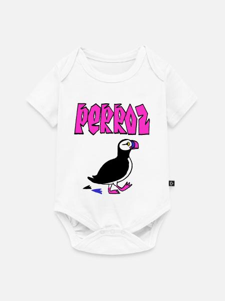 Puffin Perroz - Baby Premium Kurzarmbody - Weiß