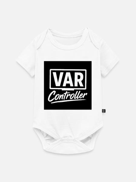 VAR-Controller Retro-Logo - Baby Premium Kurzarmbody - Weiß