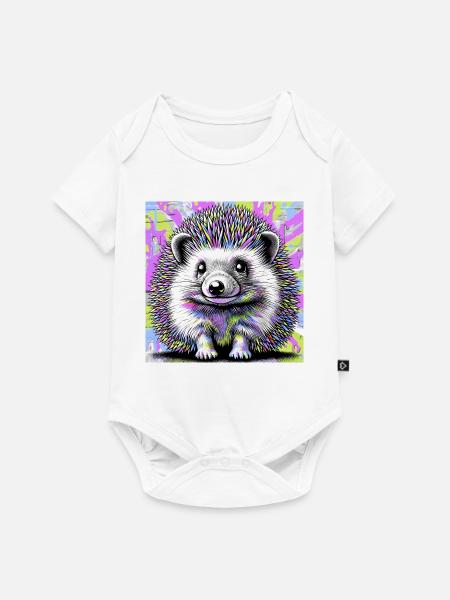 Igel - Baby Premium Kurzarmbody - Weiß