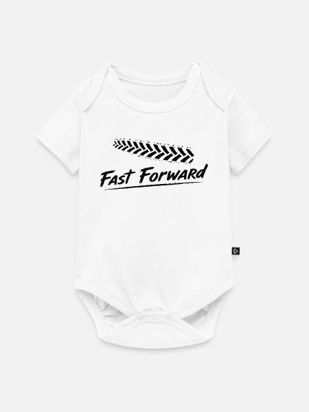 Landwirtschaft Stollenreifen Acker Fast Forward - Baby Premium Kurzarmbody - Weiß