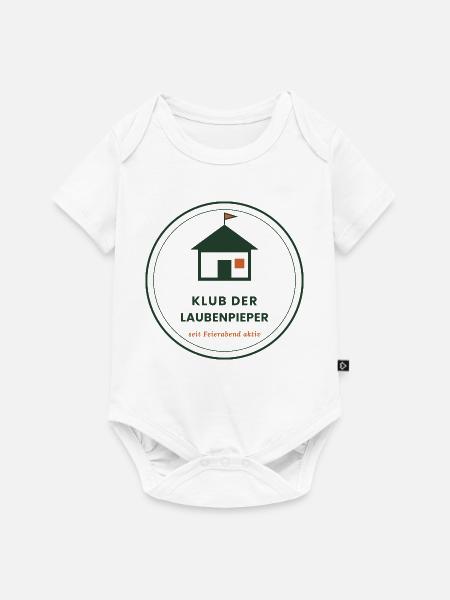 Klub der Laubenpieper – Vereins-Badge - Baby Premium Kurzarmbody - Weiß