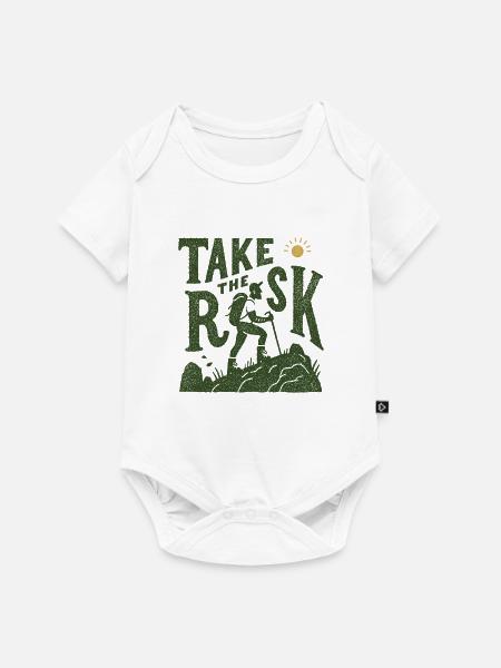 Take the Risk Wanderer Grafik - Baby Premium Kurzarmbody - Weiß