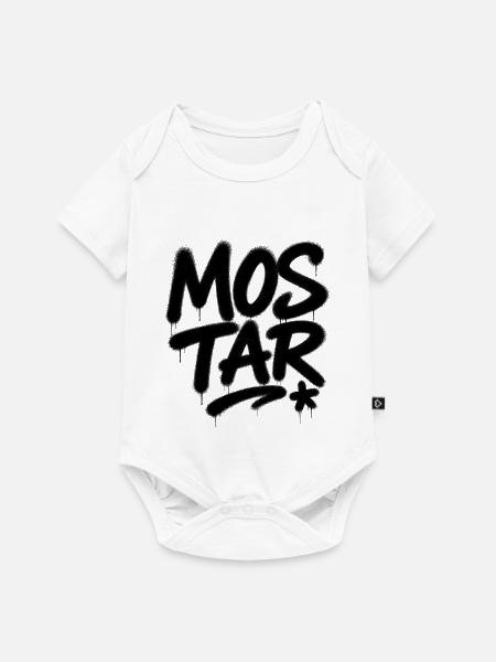 Mostar Graffiti Spray Art - Baby Premium Kurzarmbody - Weiß