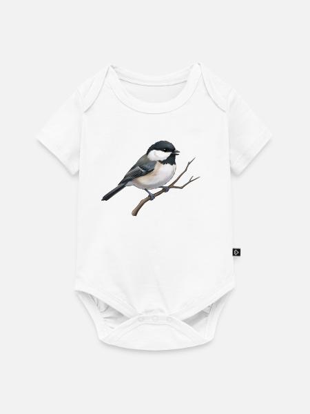 Tannenmeise - Baby Premium Kurzarmbody - Weiß