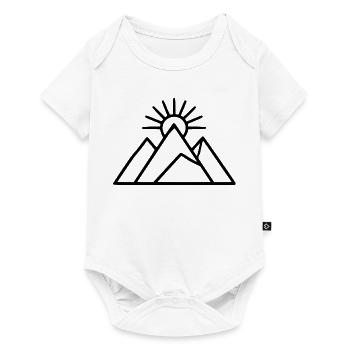 Berge wandern Sonne Wanderurlaub Geschenk - Baby Premium Kurzarmbody - Weiß - Vorne