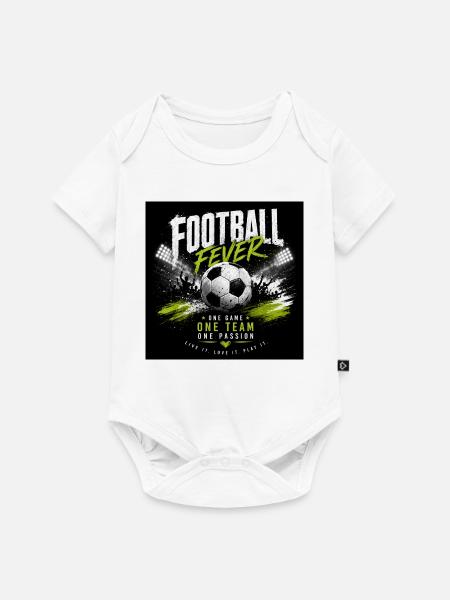 Fußball Fever: Teamgeist & Leidenschaft - Baby Premium Kurzarmbody - Weiß