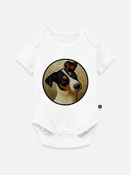 Bodeguera_Mosaik - Baby Premium Kurzarmbody - Weiß