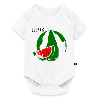 Melone - Baby Premium Kurzarmbody - Weiß - Vorne