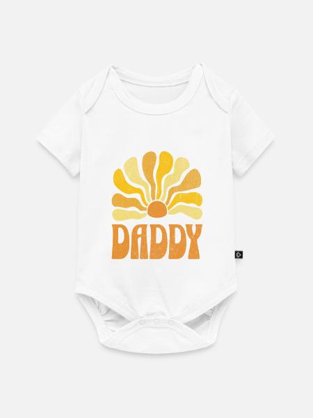 Daddy Retro - Baby Premium Kurzarmbody - Weiß